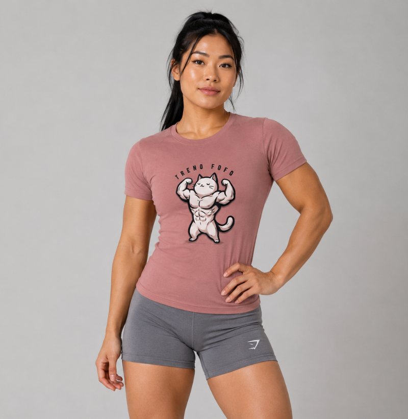 Camiseta TRENO Fofo Gateiro | Estilo Casual para Quem Ama Gatos e Treinar - Imagem 2