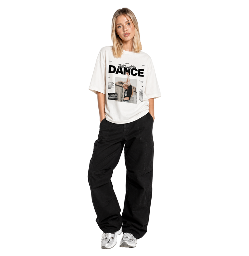 JUST WANT TO DANCE — Camiseta Oversized - Imagem 3