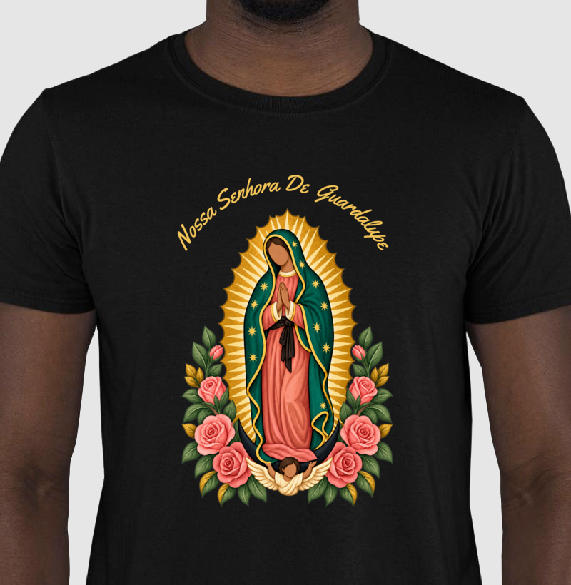 Camiseta Nossa Senhora de Guadalupe — Rosas de Esperança - Imagem 2