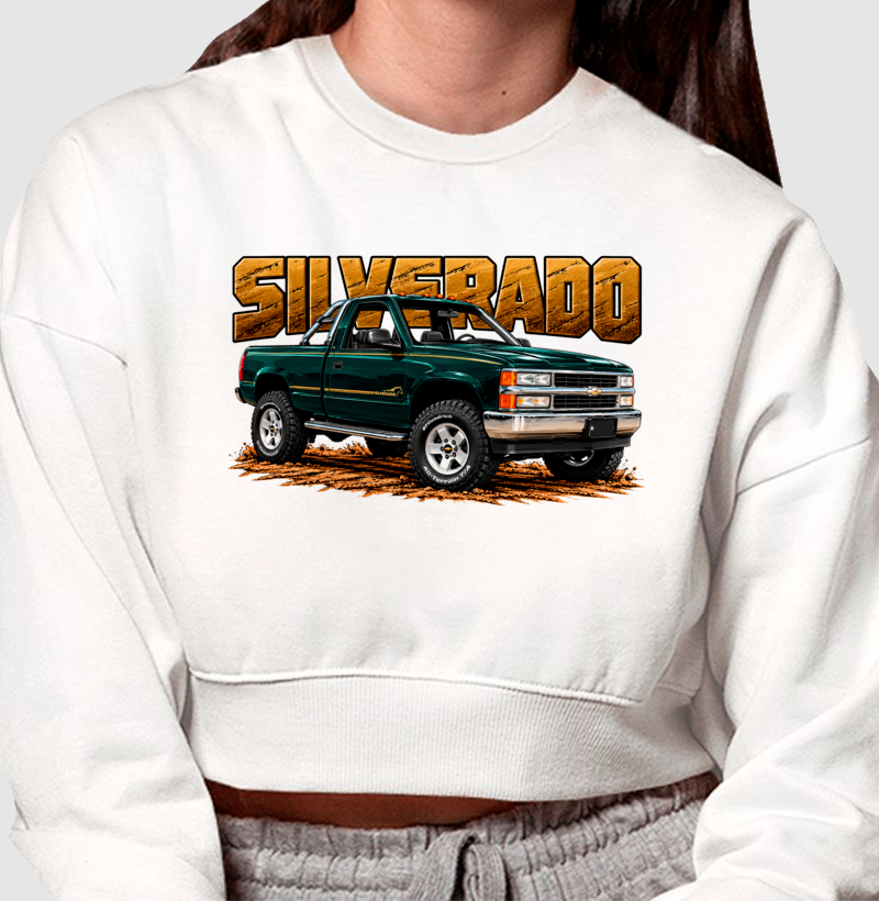 Moletom cropped feminino Silverado - Imagem 2
