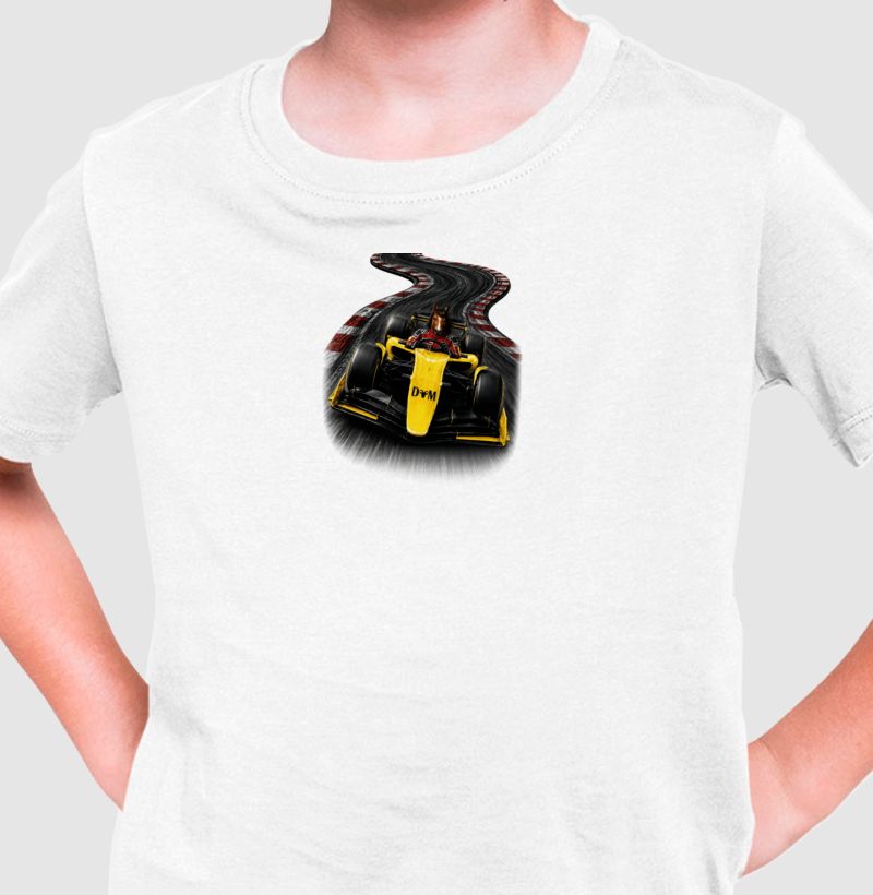 Camiseta Infantil Piloto de Corrida F1 Equino - Imagem 2