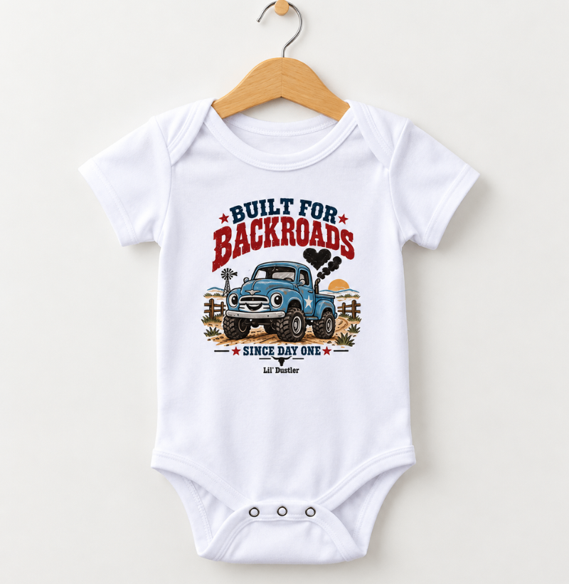 Country Built for Backroads Lil’ Dustler 100% Algodão - Imagem 2