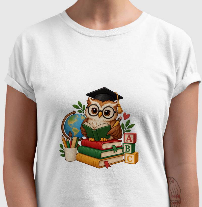 Camiseta Coruja do Conhecimento - Imagem 2
