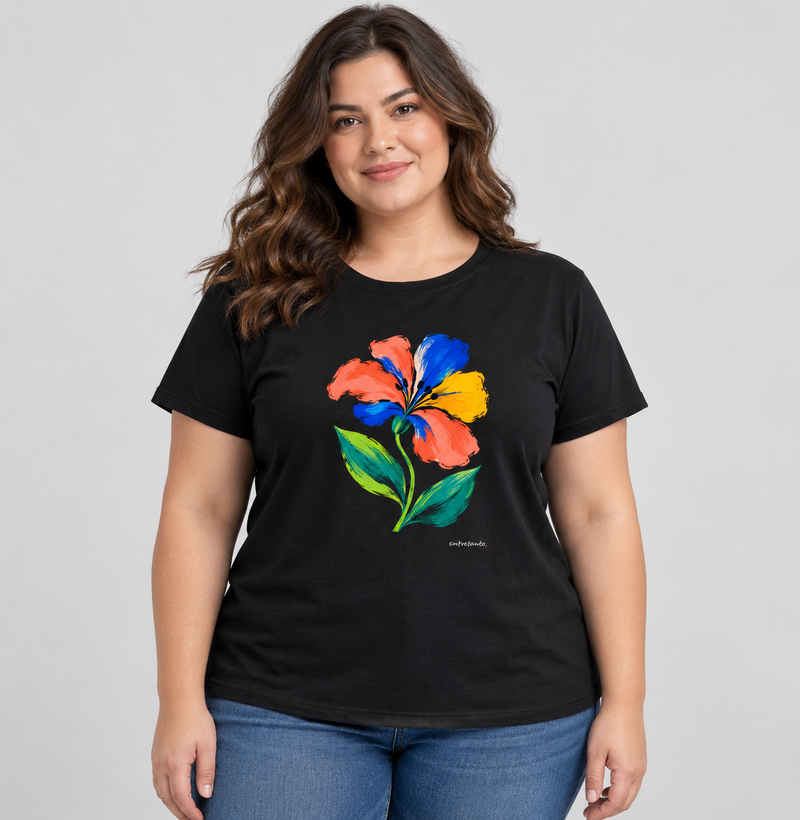 Camiseta Flor Gestual  - Imagem 2
