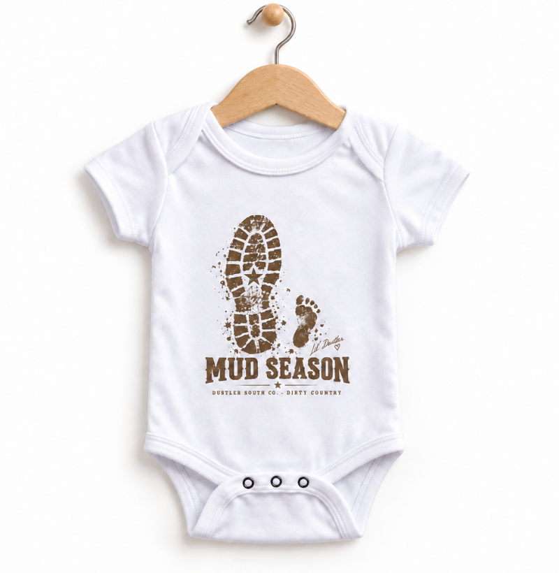 Body Bebê Unissex Mud Season – Lil’ Dustler Country 100% Algodão - Imagem 2