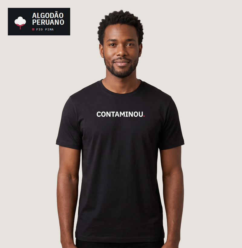 Camiseta Pima Masculina Contaminou - Imagem 2