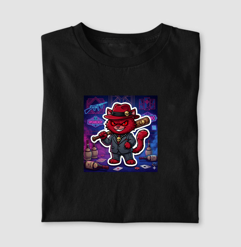 Camiseta Gato Mobster - Imagem 4