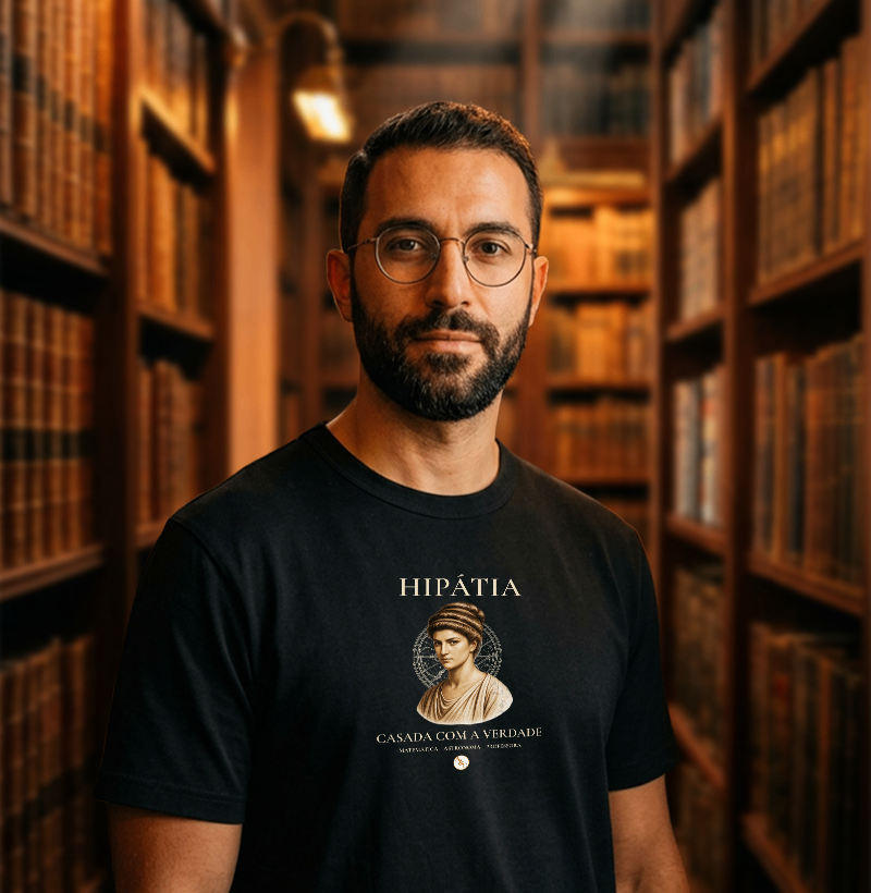 Camiseta Filosófica Luz de Alexandria | Arte & Compor - Imagem 3