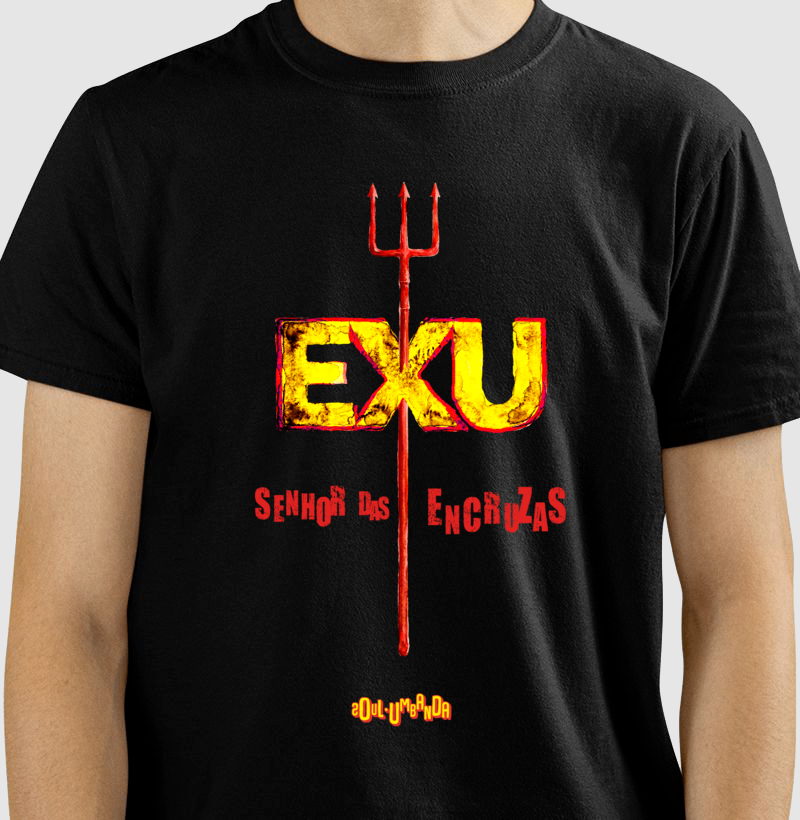 camiseta EXU senhor das encruzas masculina - Imagem 3