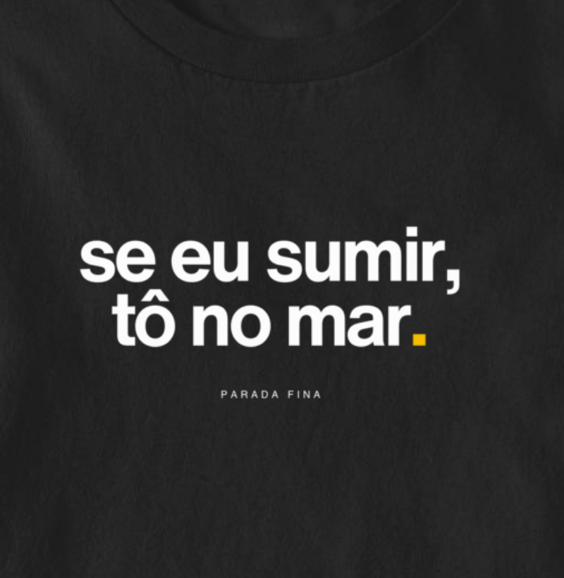 se eu sumir, tô no mar. - Imagem 2