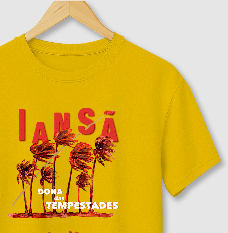 camiseta IANSÃ dona das tempestades masculina - Imagem 2