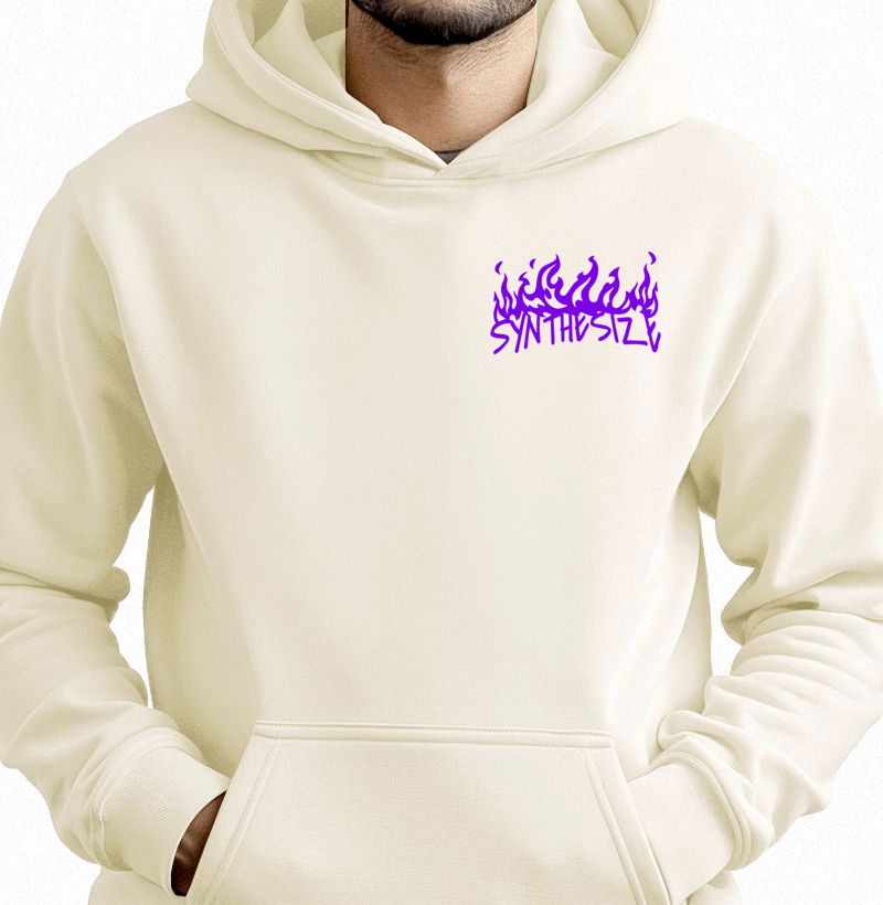 SYNTHESIZE ON FIRE — Hoodie Moletom - Imagem 2