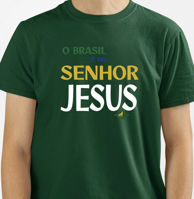 Camiseta O Brasil é do Senhor Jesus — Filhos da Pátria - Imagem 2