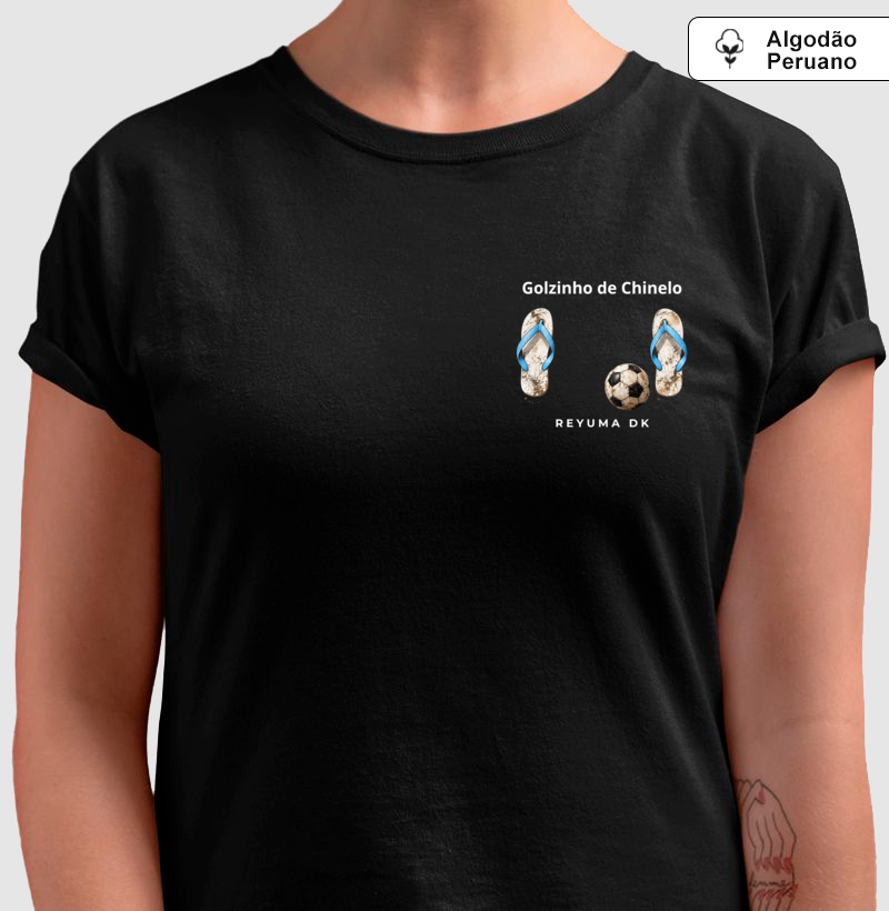 "Golzinho de Rua" - Futebol - Camiseta Algodão Peruano Masculina, Feminina e Babylook - Imagem 2