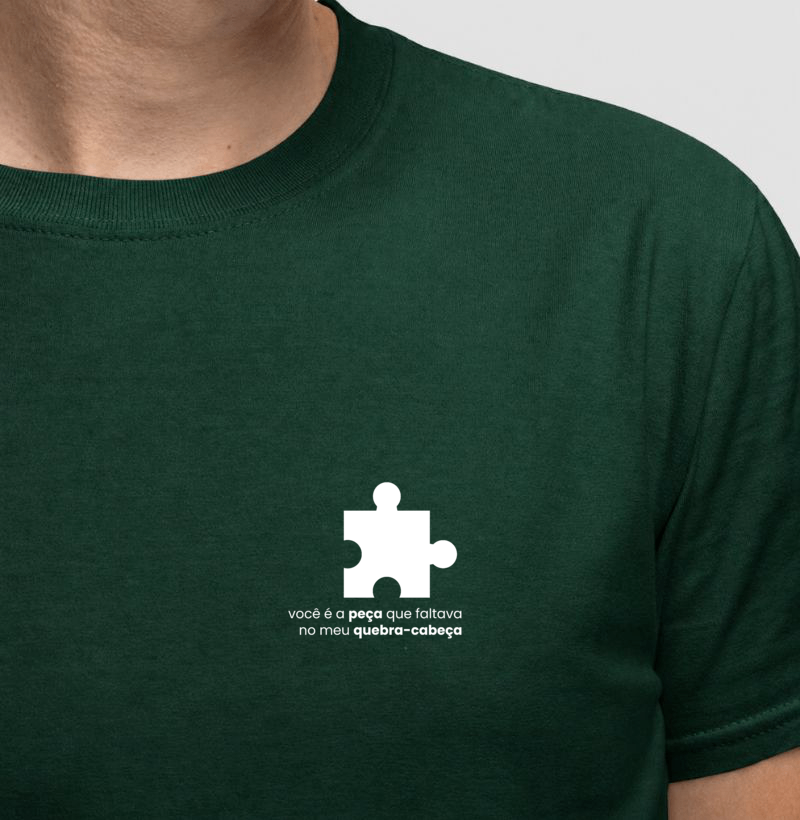 Camiseta Você é a peça que faltava no meu quebra-cabeça - Imagem 3