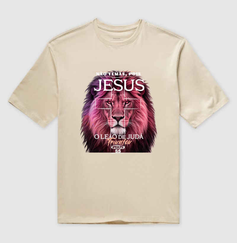 O Leão de Judá — Camiseta Oversized - Imagem 2
