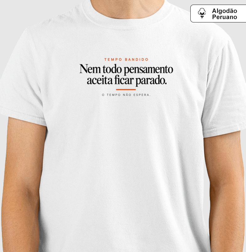 Camiseta Tempo Bandido Em Algodão Peruano - Imagem 4