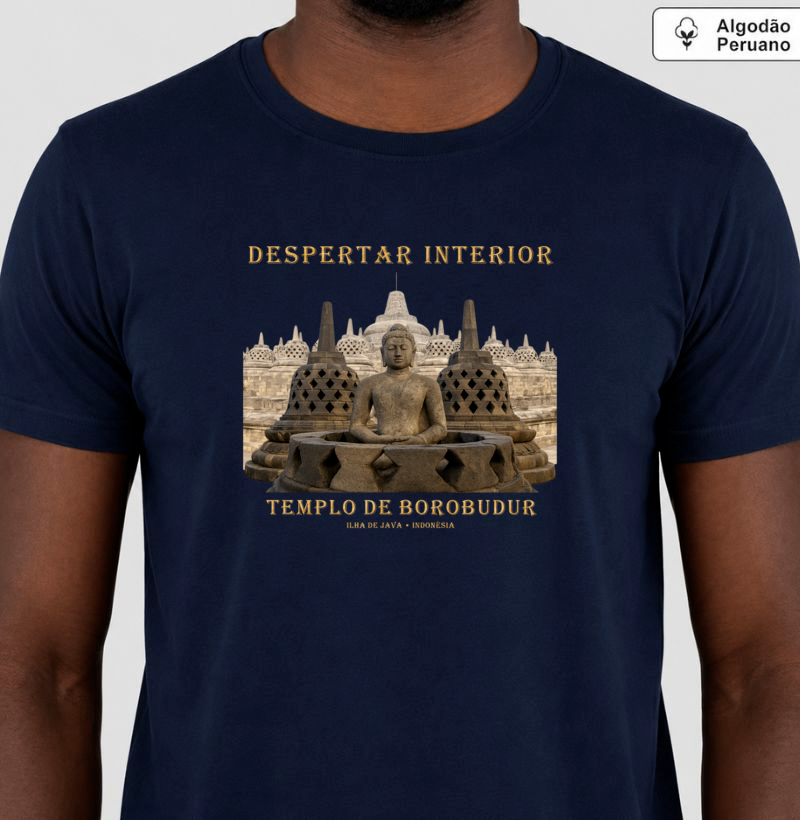 Templo do Despertar • Borobudur (algodão peruano) - Imagem 3