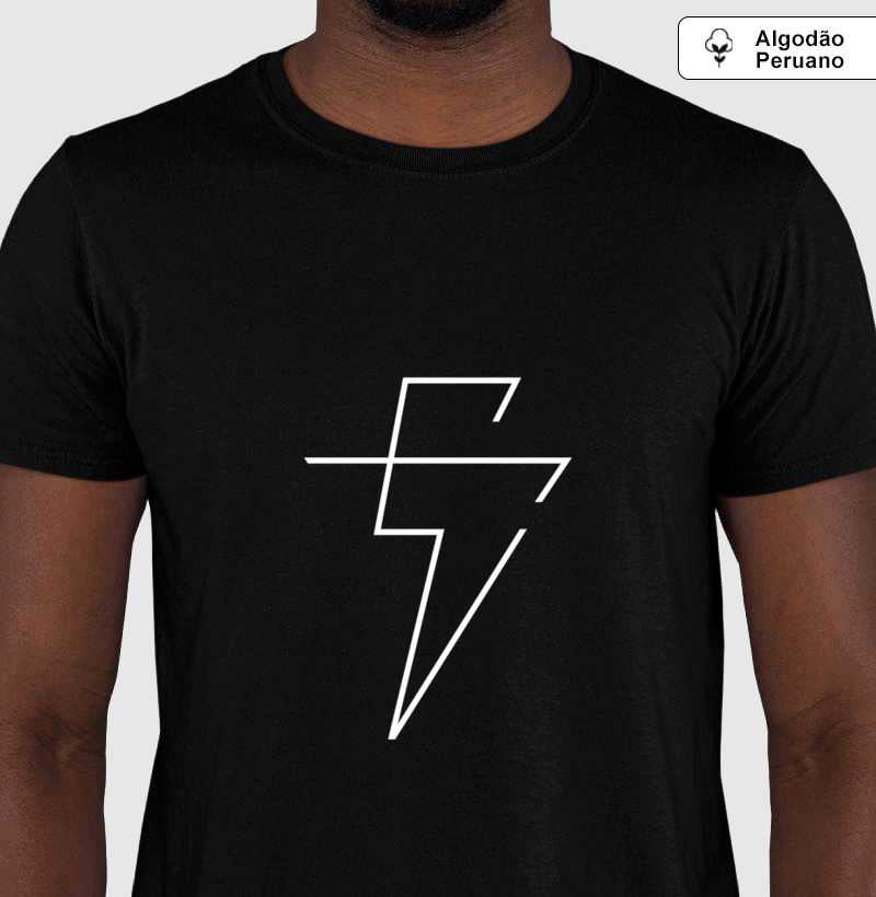 Camiseta Algodão Peruano Oficial Eloy Casagrande #03 - Preta Manga Curta - Imagem 3
