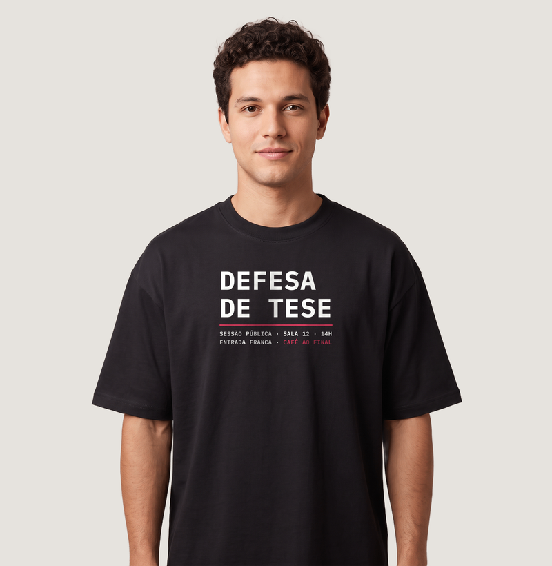 Camiseta Oversized Defesa de Tese - Imagem 2
