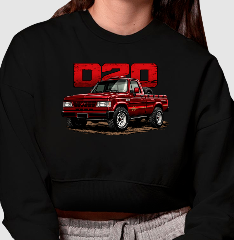 Moletom cropped feminino D20 - Imagem 3