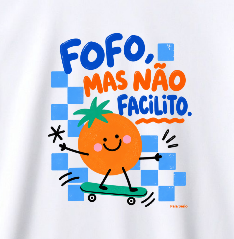 Camiseta Infantil Fofo Mas Não Facilito  - Imagem 2