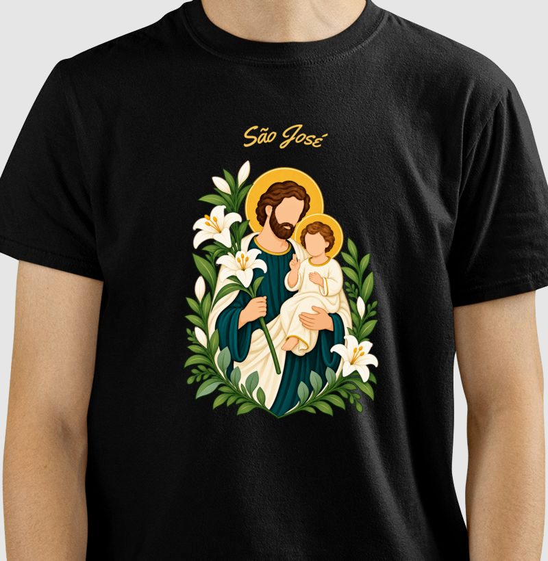 Camiseta São José — Amor que Cuida - Imagem 2