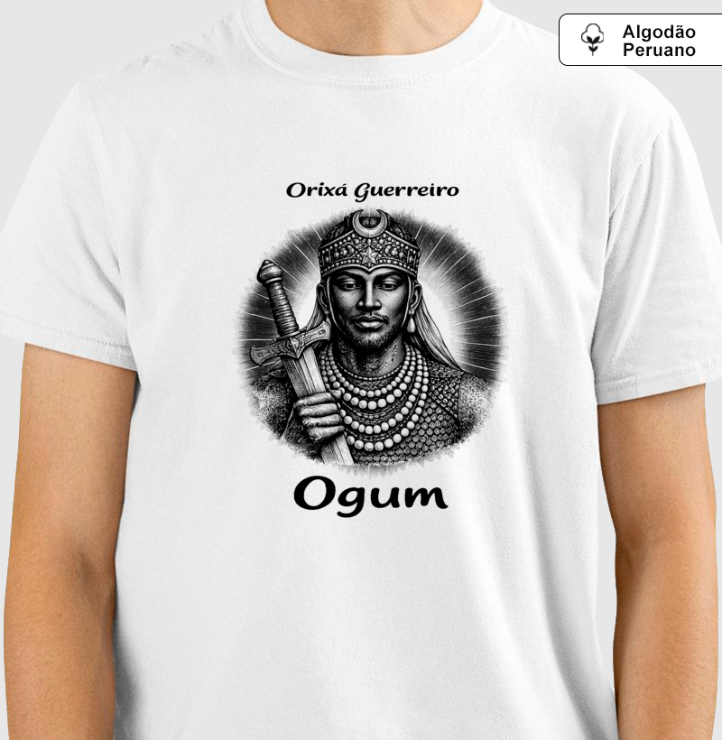 Ogum • Orixá Guerreiro (algodão peruano) - Imagem 3