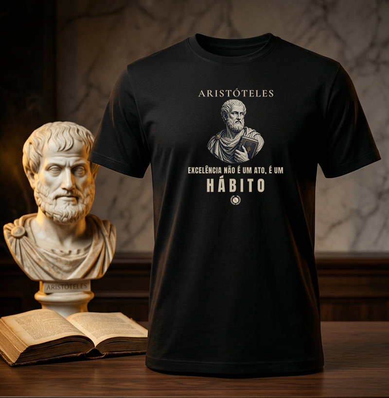 Camiseta "O Hábito" | A Excelência de Aristóteles - Imagem 3