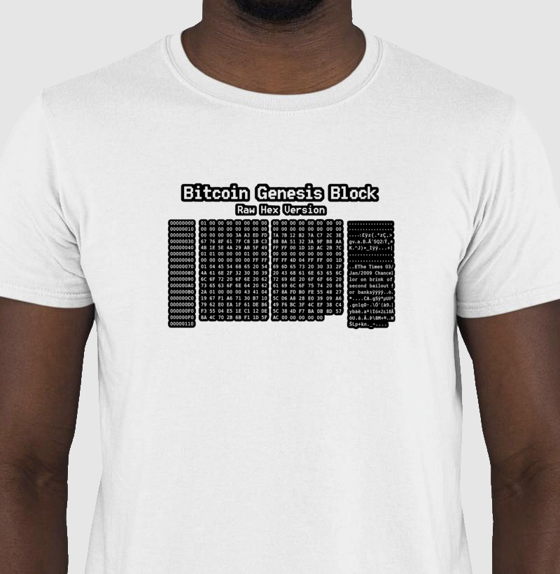 Camiseta Bitcoin Genesis Block - Imagem 3