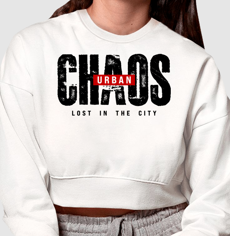 Cropped Moletom - CHAOS URBAN - Imagem 2