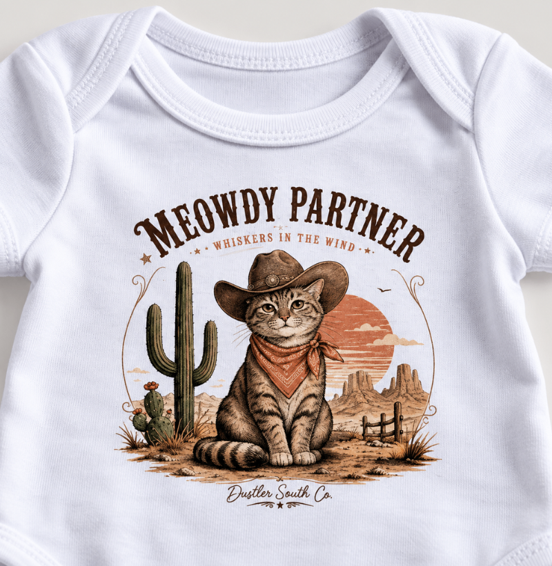 Country Meowdy Partner Dustler South Co. 100% Algodão - Imagem 3