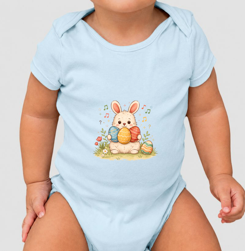 Body Infantil Coelhinho da Páscoa - Imagem 4