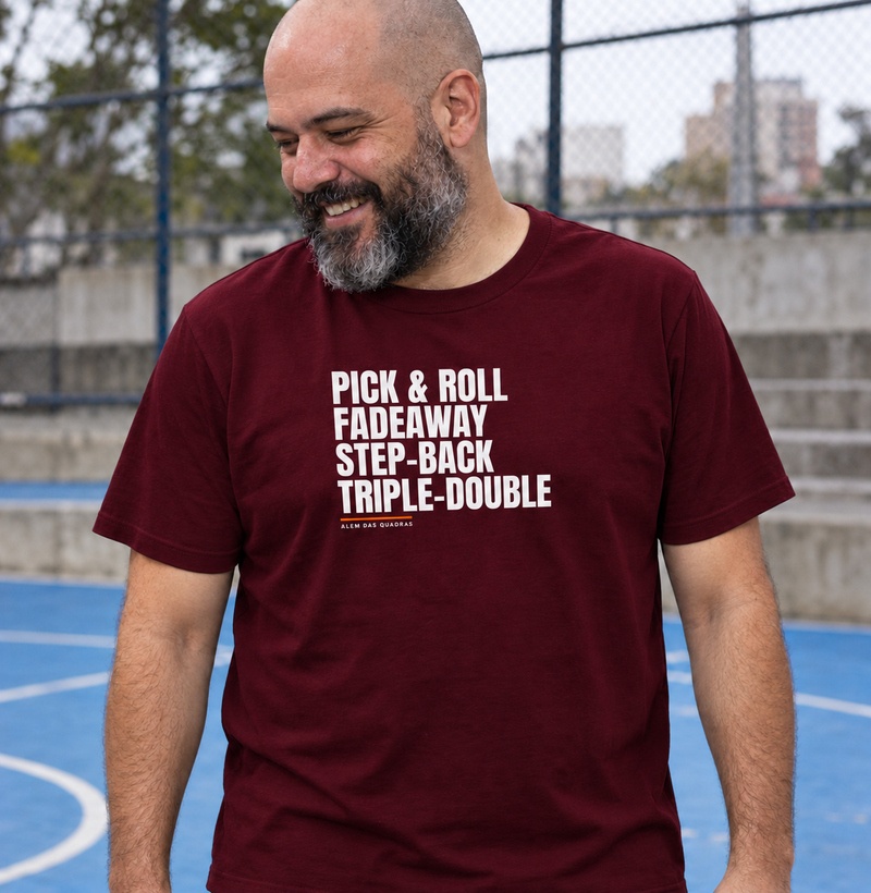 Camiseta Repertório de Jogo — Pick & Roll ao Triple Double. - Imagem 4