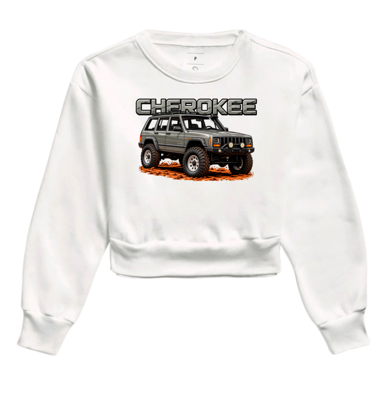 Moletom cropped feminino Cherokee - Imagem 4