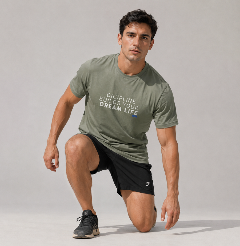 Camiseta DISCIPLINE BUILDS YOUR DREAM LIFE | Algodão Peruano Premium | TRENO - Imagem 2