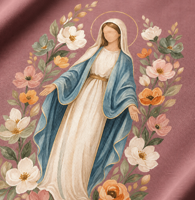 Nossa Senhora das Graças com Flores - Imagem 3