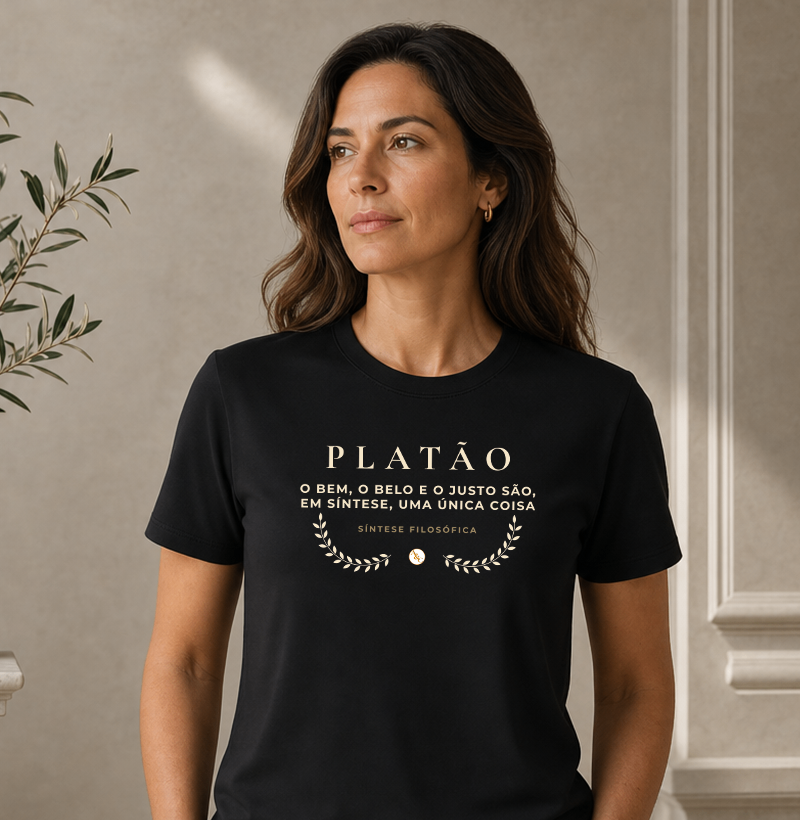Camiseta Platão: Síntese Filosófica - O Bem, o Belo e o Justo - Imagem 3