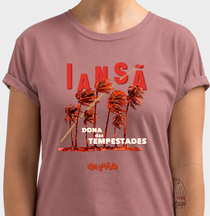 camiseta IANSÃ dona das tempestades masculina - Imagem 3