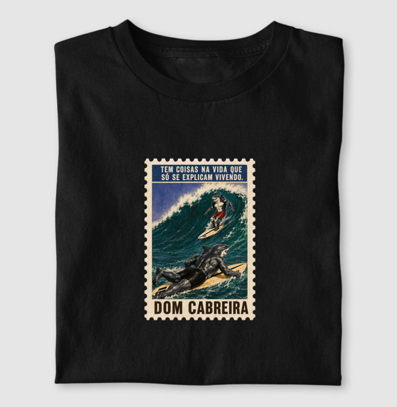 Camiseta Selo Vivendo a Vida do Surfe (masculina) - Imagem 4