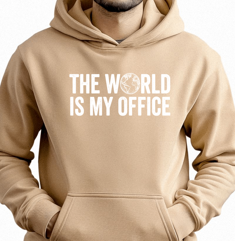 Moletom - The World is my Office - letra branca - Imagem 3