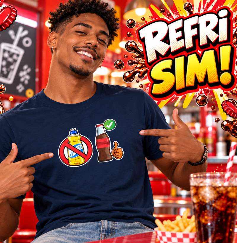 Camiseta Refri Sim em Algodão - Imagem 4