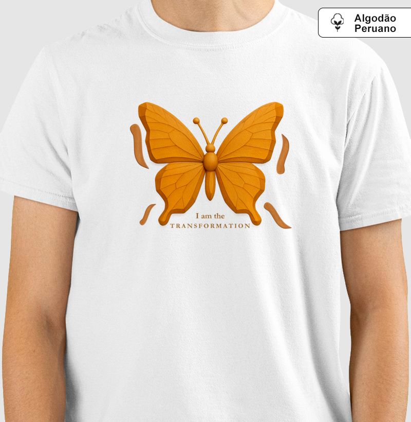 Borboleta Madeira • Transformação (algodão peruano) - Imagem 2
