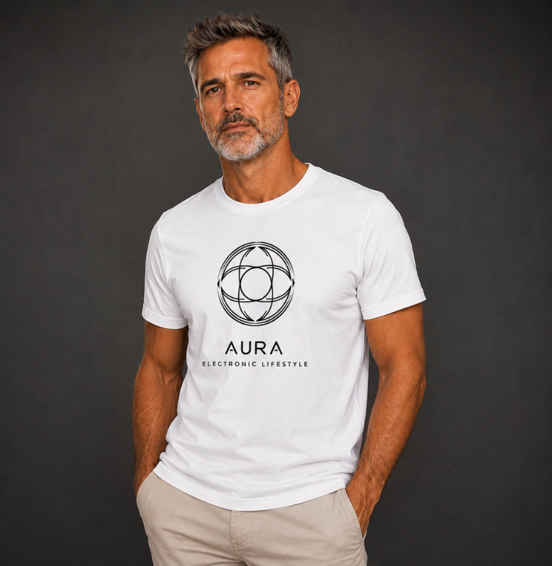 Camiseta AURA Core — Estampa Preta - Imagem 2