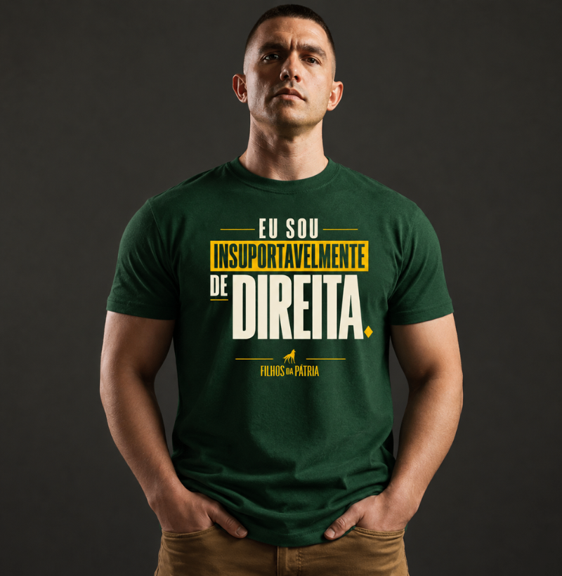 Camiseta Eu Sou Insuportavelmente de Direita - Imagem 3