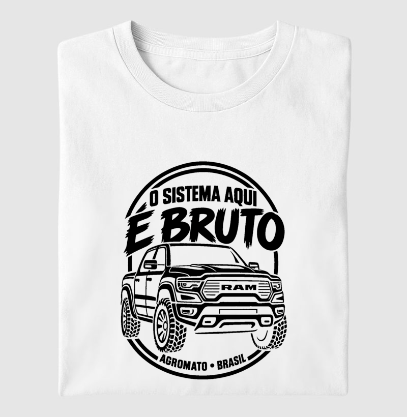 Camiseta O Sistema Aqui é Bruto - Imagem 3