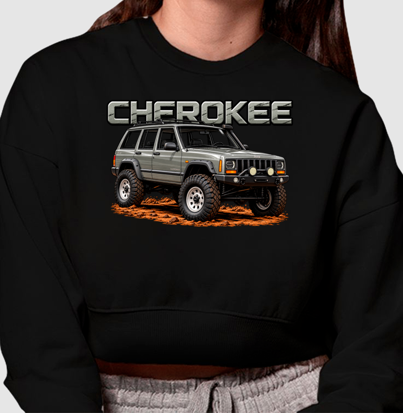 Moletom cropped feminino Cherokee - Imagem 3