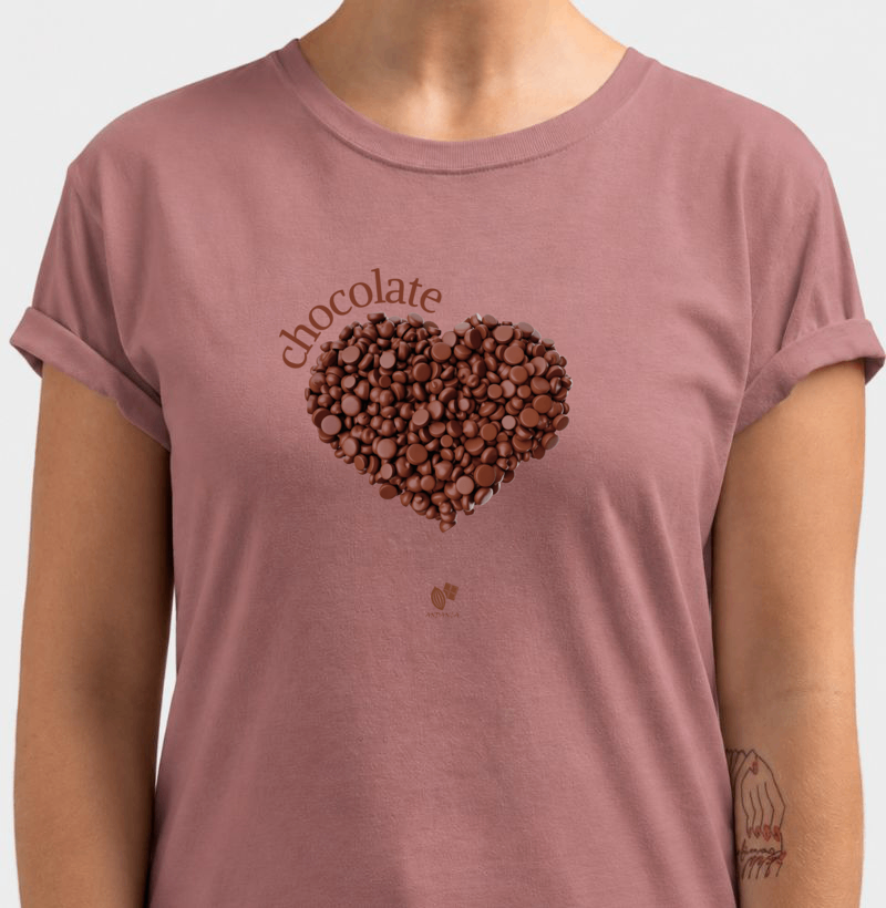 Coração gotas de chocolate - Imagem 2