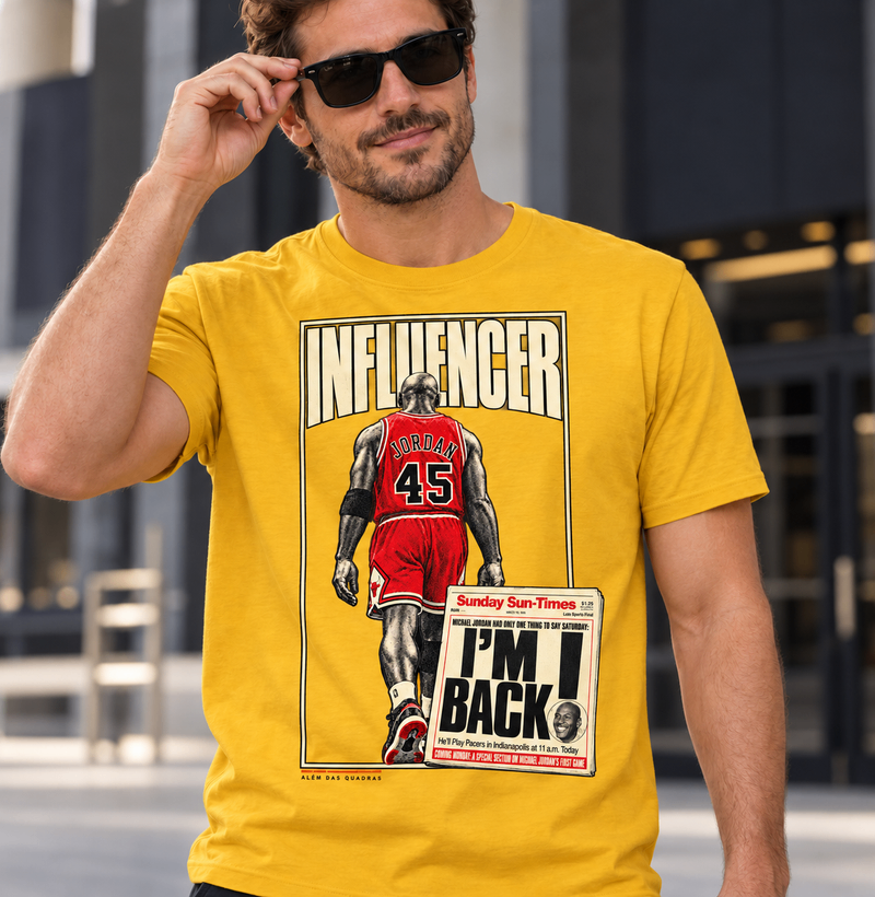 Camiseta Michael — I'm Back 1995 | Influencers Ballers - Imagem 4