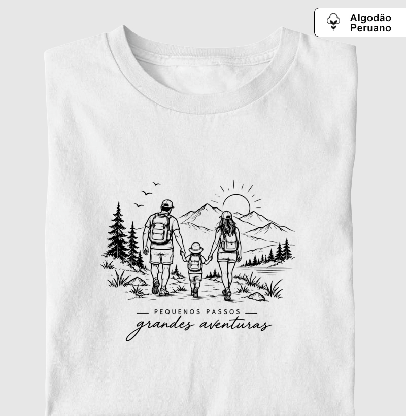 Camiseta Algodão | Pequenos Passos - Grandes Aventuras - Imagem 3